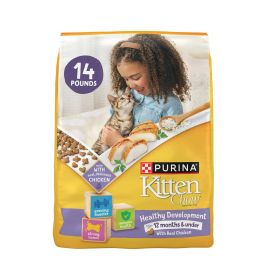 Purina Kitten ChowHealthy Development, Indoor Dry Kitten Food, Chicken, 14 lb Bag