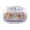 Incubators for Hatching Eggs, 360 Degree View, 16 Eggs Incubator with Automatic Egg Turning, Egg Candler and Automatic Water Adding Function for Hatch