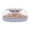 Incubators for Hatching Eggs, 360 Degree View, 16 Eggs Incubator with Automatic Egg Turning, Egg Candler and Automatic Water Adding Function for Hatch