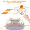 Incubators for Hatching Eggs, 360 Degree View, 16 Eggs Incubator with Automatic Egg Turning, Egg Candler and Automatic Water Adding Function for Hatch