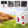 Chicken Feeder Set 6 Pieces Rainproof Automatic Chicken Feeder Poultry Farming Chicken Feeder for Chicken Duck Bird Goose Rainproof Poultry Feeder Kit