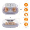 Incubators for Hatching Eggs, 360 Degree View, 16 Eggs Incubator with Automatic Egg Turning, Egg Candler and Automatic Water Adding Function for Hatch